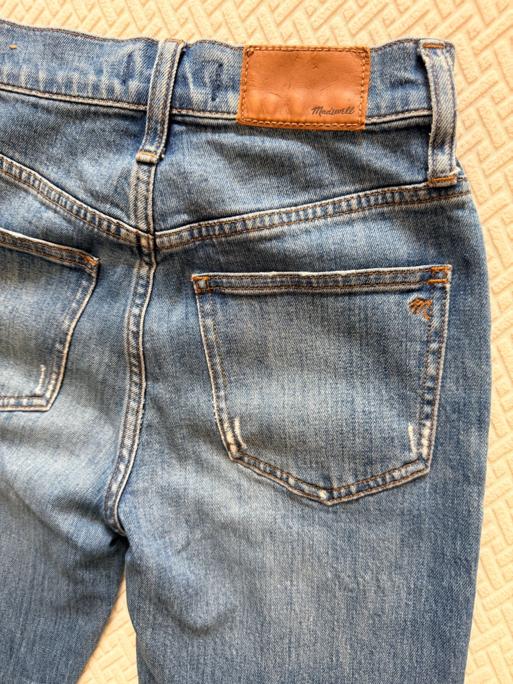Madewell The Perfect Vintage Jean Women’s Size 23 High Rise Raw Hem Straight - Picture 8 of 12